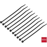 TRU COMPONENTS TC-12533320 Kabelbinder 150 mm 3.6 mm Zwart 100 stuk(s) - thumbnail
