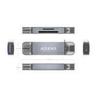 Kaartlezer Extern Aisens ASCR-2AC08-GR Grijs (1 Stuks) - thumbnail