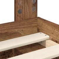 Bedframe met hoofdeinde Oudhout 90 x 190 cm Massief grenenhout - thumbnail