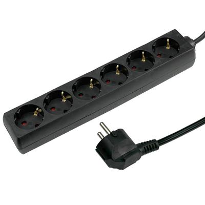 VB Stekkerdoos TCD 4V +RA 3.0 meter 3x1.5mm² zwart