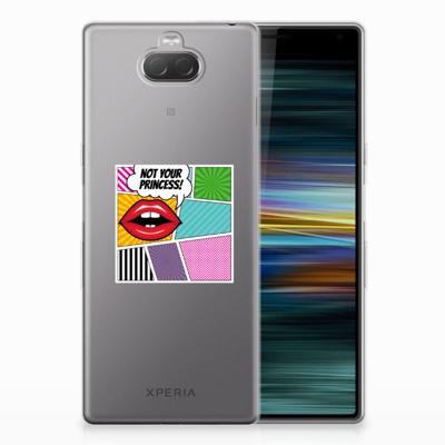 Sony Xperia 10 Plus Silicone Back Cover Popart Princess Sony Xperia 10 Plus Silicone Back Cover Popart Princess
