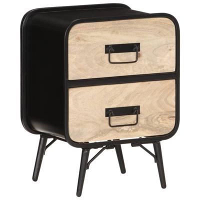 vidaXL Nachtkastje 40x30x55 cm massief mangohout