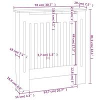 Radiatorombouw 78 cm MDF - thumbnail
