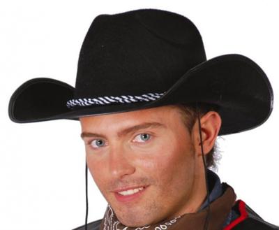 Cowboyhoed Vilt Zwart