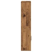 Boekenkast 60x24x120 cm bewerkt hout oud houtkleurig - thumbnail