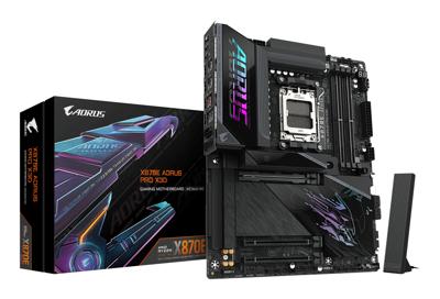 Gigabyte X870E AORUS PRO X3D Moederbord Socket AMD AM5 Vormfactor ATX Moederbord chipset AMD® X870E
