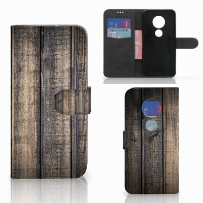 Motorola Moto G7 | G7 Plus | Book Style Case | Steigerhout Motorola Moto G7 | G7 Plus | Book Style Case | Steigerhout