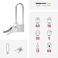 ABUS Hangslot 64Ti/30Hb60 - 64TI/30HB60 - 64TI/30HB60 - thumbnail