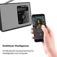 TechniSat DIGITRADIO 2 Radio DAB+, VHF (FM) DAB+, FM, Bluetooth Wekfunctie Zwart/wit - thumbnail