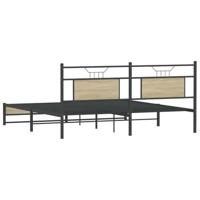 Bedframe zonder matras hout sonoma eikenkleurig 160x200 cm - thumbnail
