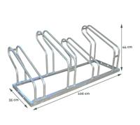 Fietsenrek BRASQ 4 fietsen BS400 zilver - thumbnail