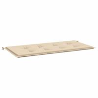 VidaXL Tuinbankkussen 100x50x4 cm oxford stof beige - thumbnail