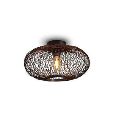 GOOD&MOJO Plafondlamp 'Cango' Bamboe, 40cm, kleur Zwart