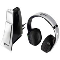 Geemarc CL7400 OPTI Over Ear koptelefoon Radiografisch Zilver-zwart Lichtgewicht, Volumeregeling Televisie - thumbnail
