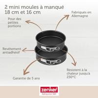 Set van 2 mini springvormen - ZENKER - Special Mini - 16 en 18 cm - thumbnail