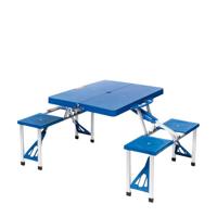 Bo-Camp 130 x 85 Inklapbare Picknicktafel - Grijs - thumbnail