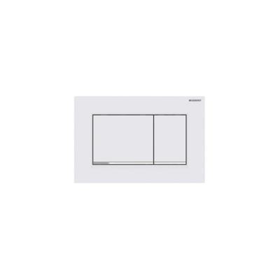 Geberit Sigma 20 (ex Sigma 30) bedieningspaneel mat wit/chroom voor Sigma reservoirs 8cm (UP720) en 12cm (UP320)