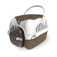 Bama Pet Transportbox 59x38x37 cm Taupe/Wit - thumbnail
