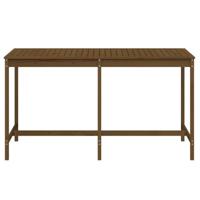 Tuintafel 203,5x90x110 cm massief grenenhout honingbruin - thumbnail