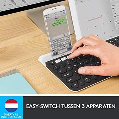 Logitech K780 toetsenbord Draadloos Zwart - thumbnail