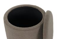 Voetensteun DKD Home Decor Hout Polyester 50 x 50 x 45 cm - thumbnail