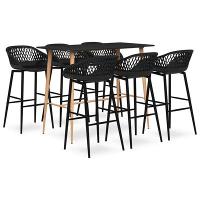 7-delige Barset zwart