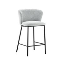 Barkruk Lynn Lichtgrijs - Set van 2 - thumbnail