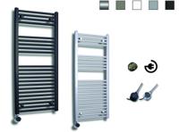 Elektrische Design Radiator Sanicare Plug & Play 111,8x60 cm Wit 730 Watt Met Zwarte Thermostaat Links Sanicare - thumbnail