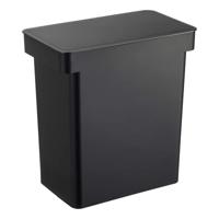 Yamazaki 5618 TOWER Voedingscontainer voor huisdieren (12 KG), zwart, polypropyleen/ABS-hars/POM-hars/siliconen, minimalistisch, 41 x 24 x 42,5 cm - thumbnail