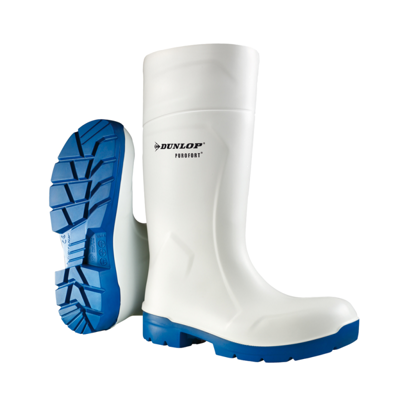 Dunlop CA61131 Purofort FoodPro Multigrip S4 Wit/Blauw - Maat 38 - 15.036.68.38