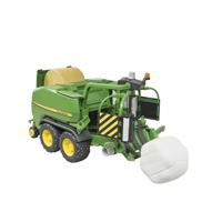 bruder John Deere C441 Ronde balenpers en wikkelmachine modelvoertuig - thumbnail