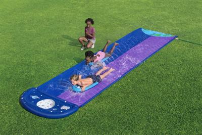 Bestway Glijbaan met Dubbele Spronghelling 488x138 cm +3 Jaar Tuin 52364