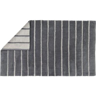 Cawö CAWÖ Home Keerbare Badmat Balance Gestreept 1008 73 anthrazit 70x120