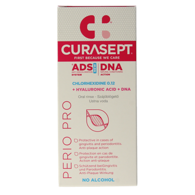 Curasept ADS DNA Perio Pro CHX 0,12% + HA mondspoelmiddel 200 Milliliter