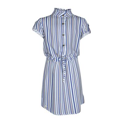 KIEstone Meisjes jurk - Blauw gestreept