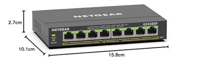 Schakelaar Netgear GS308EP-100PES