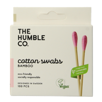 The Humble Co Wattenstaafjes bamboe paars 100 Stuks - thumbnail