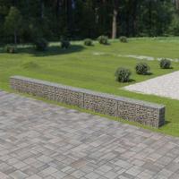 Schanskorfmuur met deksels 600x30x50 cm gegalvaniseerd staal - thumbnail