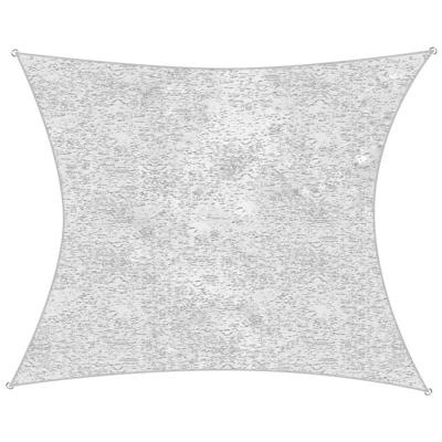 Schaduwdoek Camouflage - driehoek 360x360x360 - wit