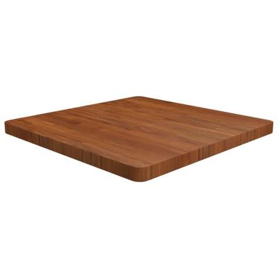 Tafelblad vierkant 70x70x4cm behandeld eiken donkerbruin