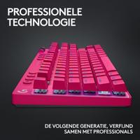 Logitech G Pro X TKL toetsenbord Draadloos Roze - GL Linear Azerty Frans - thumbnail