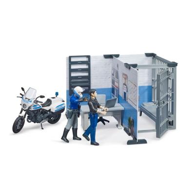 Bruder bworld politie bureau met politie motor Bruder bworld politie bureau met politie motor