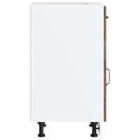 Keuken onderkast Lucca bewerkt hout gerookt eikenkleurig - thumbnail