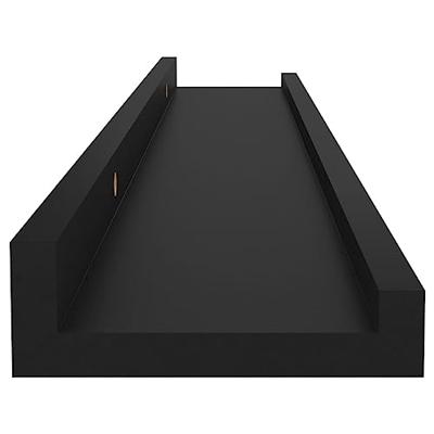 VidaXL Wandschappen 4 st 60x9x3 cm zwart