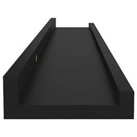 Wandschappen 4 st 60x9x3 cm zwart - thumbnail