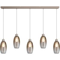 Masterlight Glazen hanglampOlive 5x Ø 15cm - zand - 2431-36-130-5-02-15 - thumbnail