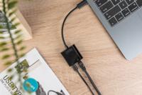 Digitus USB-C, RJ45 Adapter [1x USB-C stekker - 1x RJ45-bus, USB-C bus] DN-3027 Incl. RJ45-bus, Met laadbus, Met USB - thumbnail
