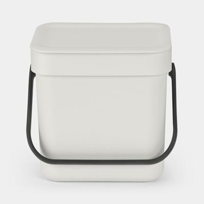 Brabantia Sort & Go afvalemmer 3 liter light grey