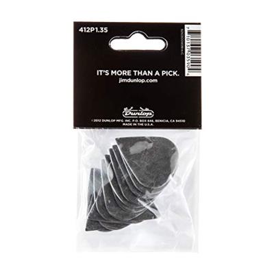 Dunlop 412P135 Tortex Sharp Pick 1.35 mm plectrumset (12 stuks)