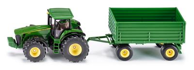 Siku john deere tractor met aanhanger Siku - Hortus